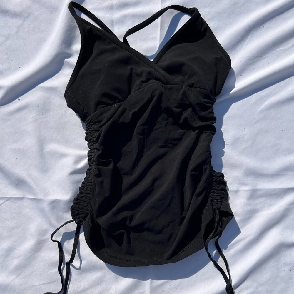 Lululemon Tank Top Scrunched Cinched Sides Size Zero